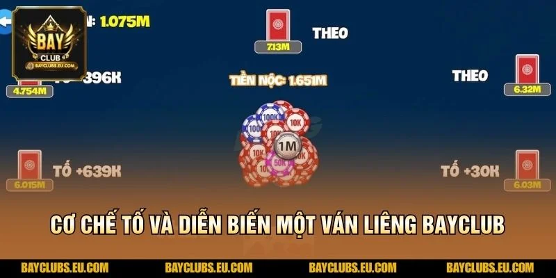 Cơ chế tố và diễn biến một ván Liêng BayClub