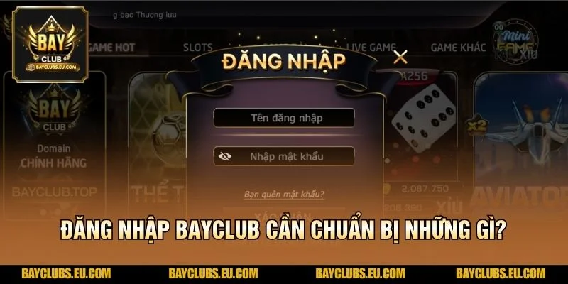 Đăng nhập BayClub cần chuẩn bị những gì?
